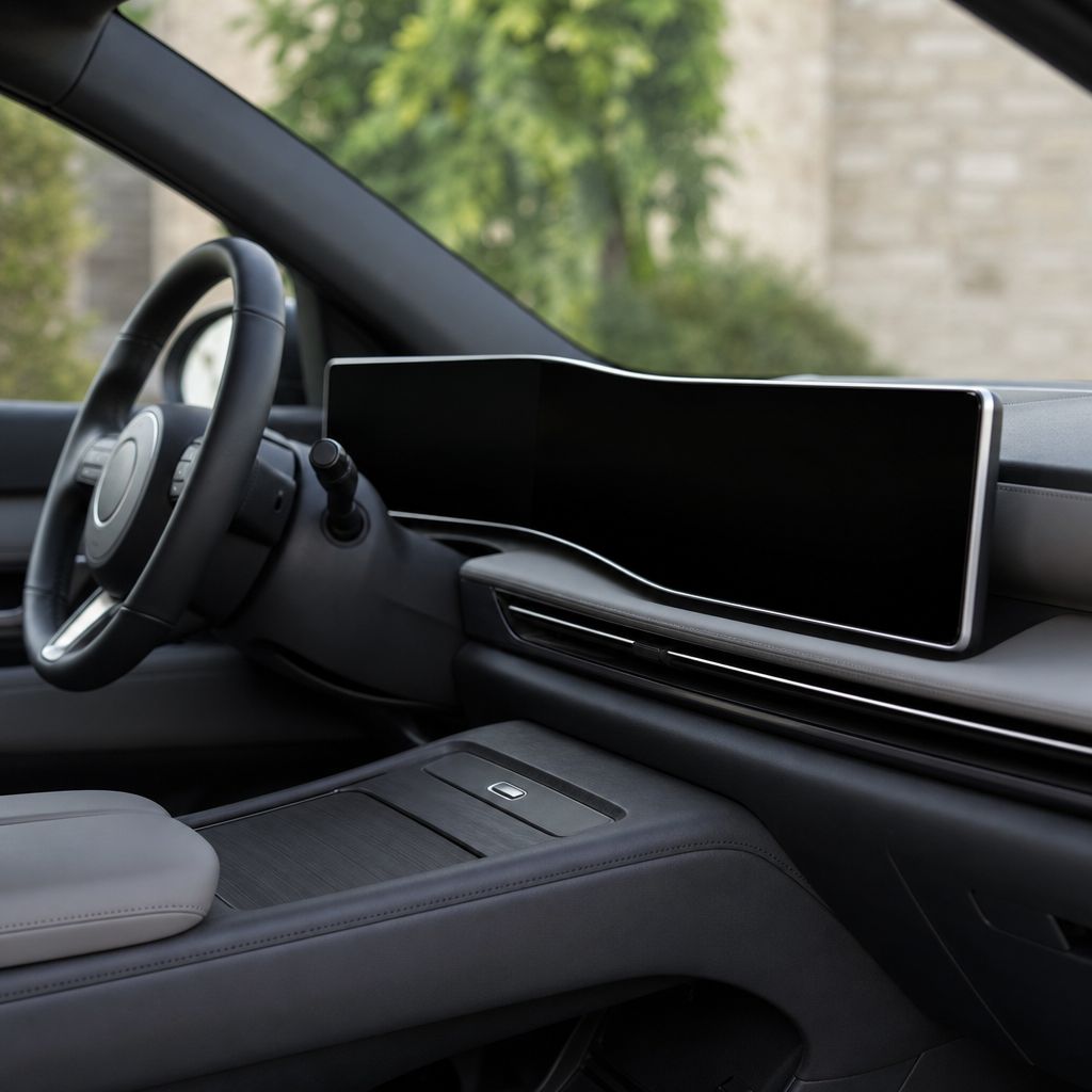 Yeni Hyundai Bayon kabininde iki büyük ekran birleşik bir panelde sunuluyor